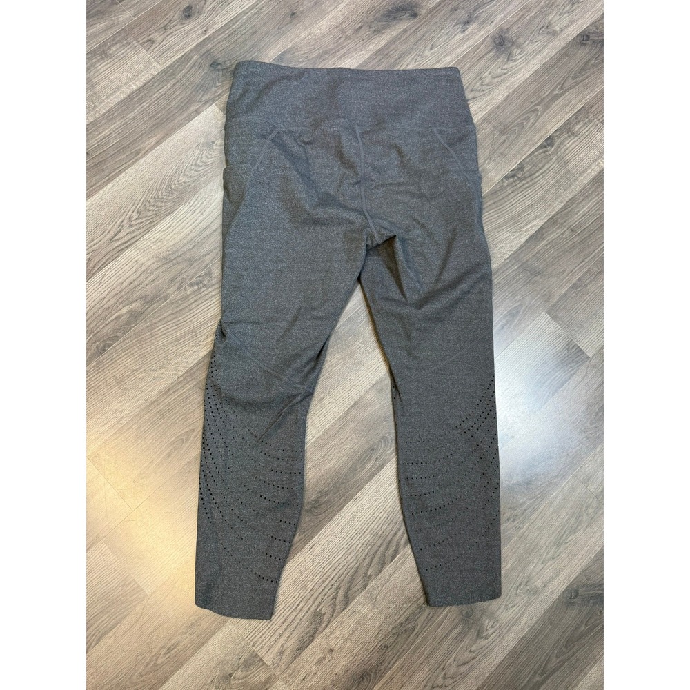 Member's Mark Active Pocket Legging Black Heather Perforated XL P21-0147